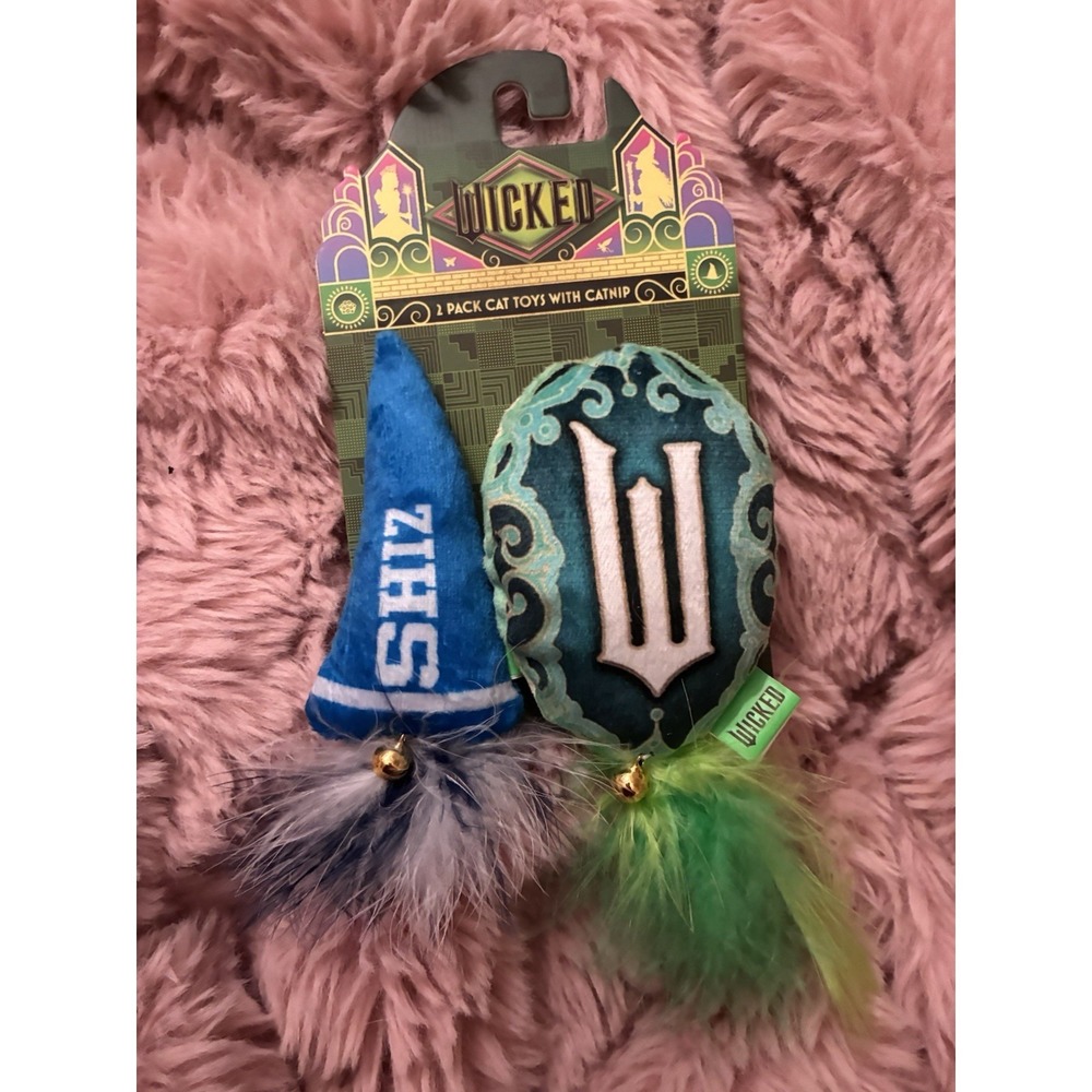 Wicked for good Universal Studios 2 Pack Cat Toys with Catnip New